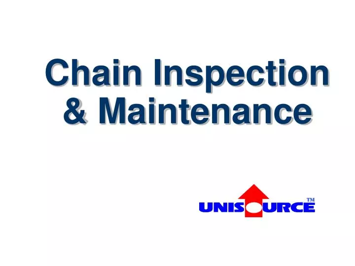 chain inspection maintenance