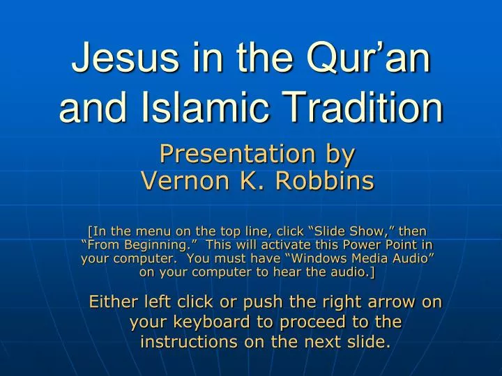 jesus in the qur an and islamic tradition