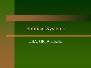 Political Systems