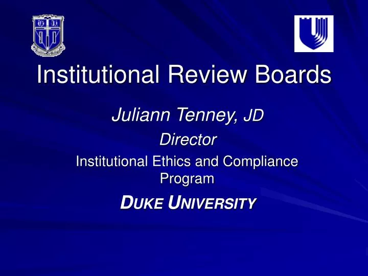 institutional review boards