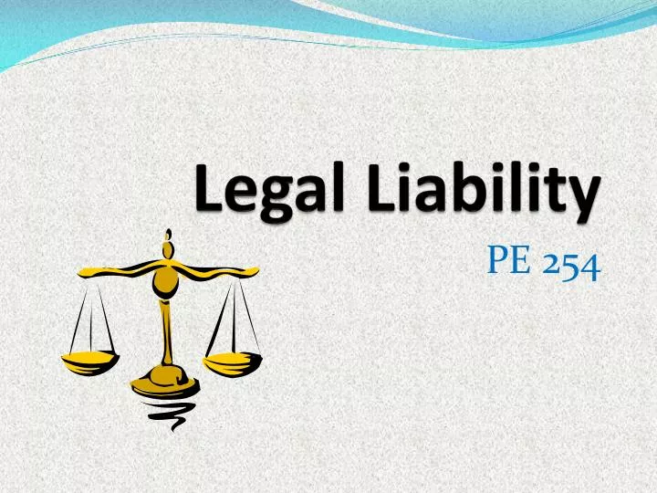 legal liability