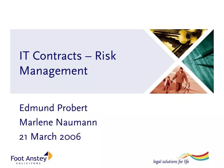 it contracts risk management