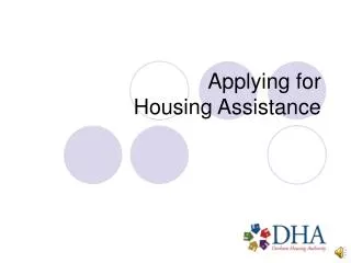 Applying for Housing Assistance
