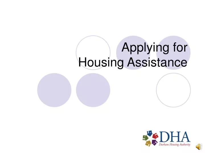 applying for housing assistance
