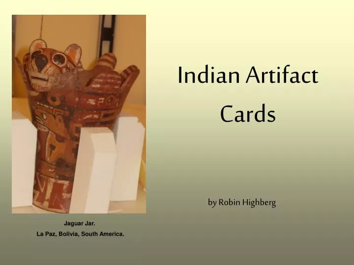 indian artifact cards