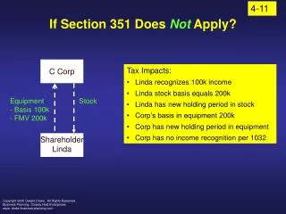 If Section 351 Does Not Apply?