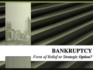 BANKRUPTCY