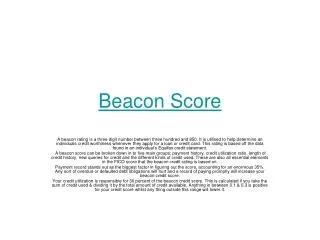 beacon score