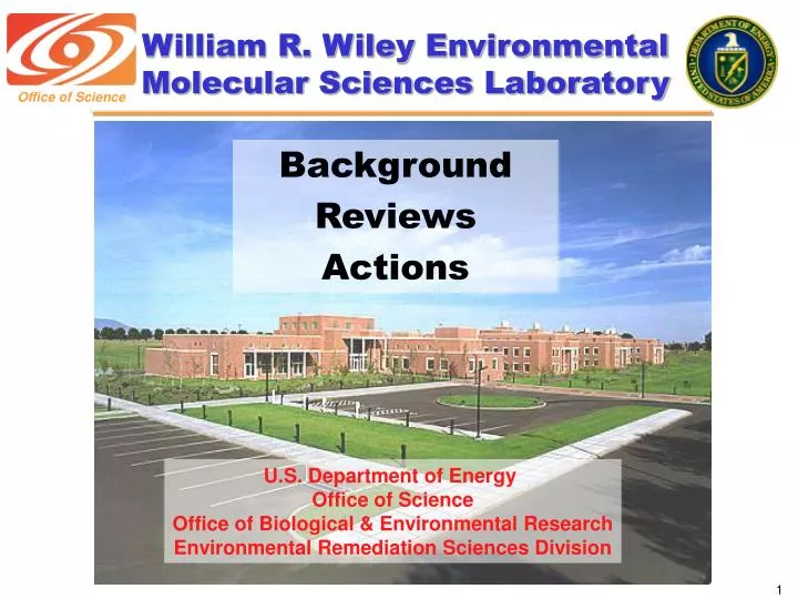 william r wiley environmental molecular sciences laboratory