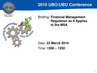 Briefing: Financial Management 	Regulation as It Applies 	to the MSA