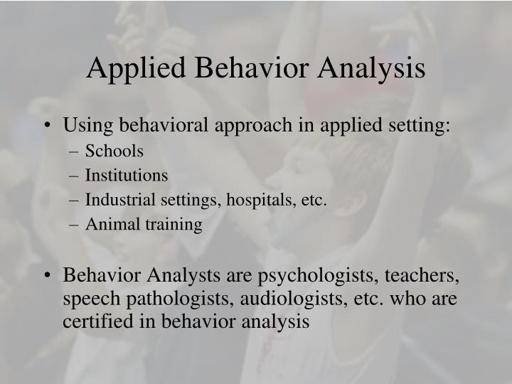 applied behavior analysis