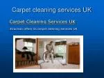 Carpet Cleaning Services UK