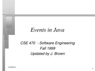 Events in Java