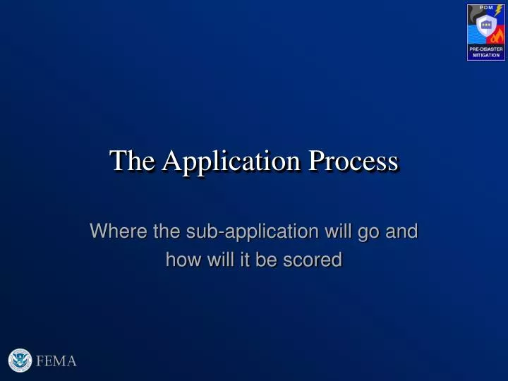 the application process