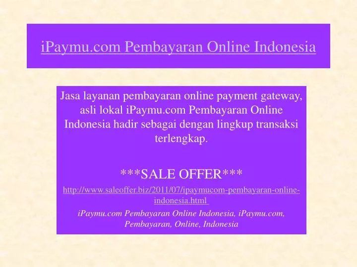 ipaymu com pembayaran online indonesia