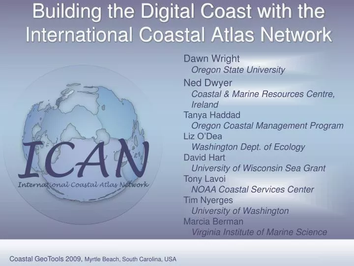 building the digital coast with the international coastal atlas network