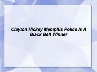 clayton hickey is a black belt winner