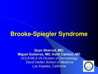 Brooke-Spiegler Syndrome