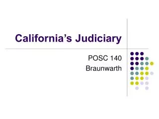 California’s Judiciary