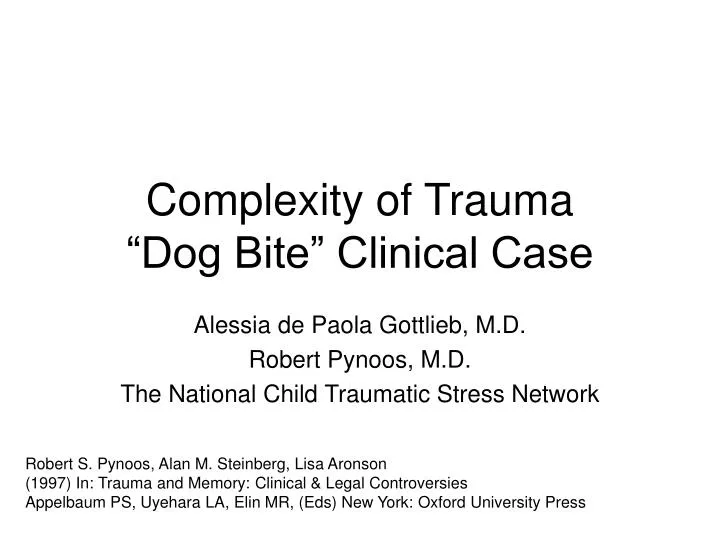 complexity of trauma dog bite clinical case