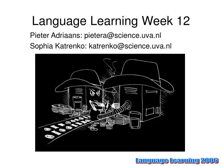 language learning week 12