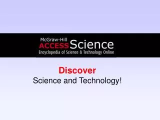 Discover Science and Technology!