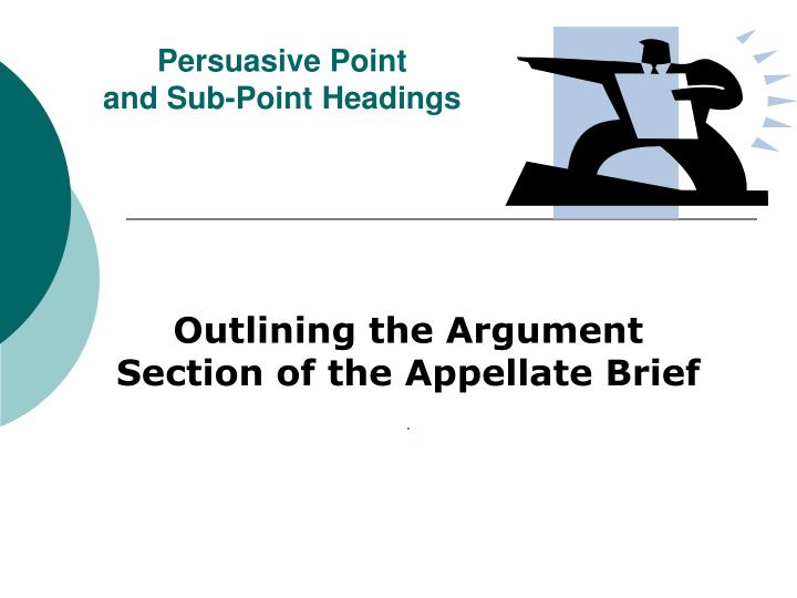 persuasive point and sub point headings