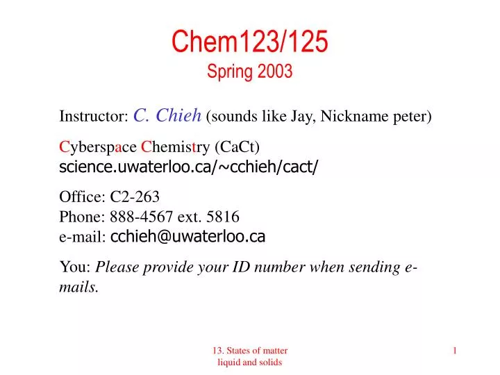 chem123 125 spring 2003