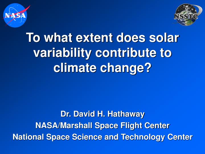 to what extent does solar variability contribute to climate change