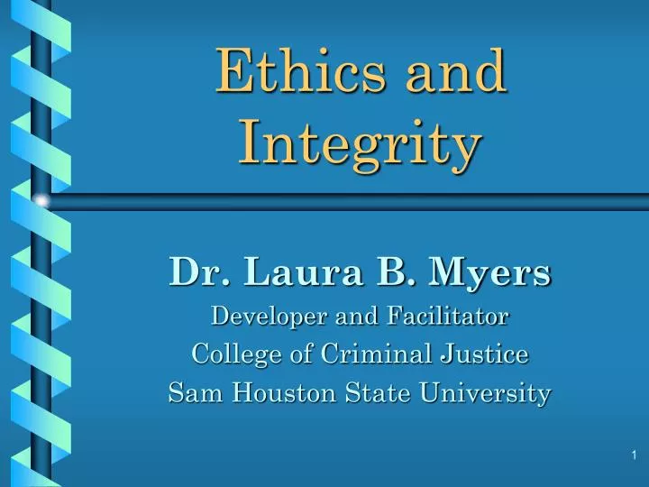 ethics and integrity