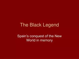 The Black Legend