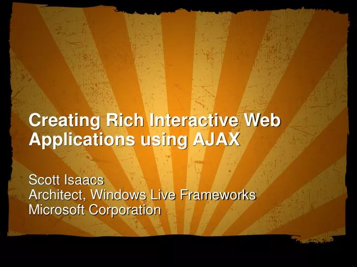 creating rich interactive web applications using ajax