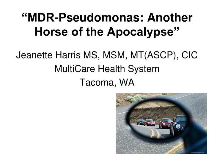 mdr pseudomonas another horse of the apocalypse