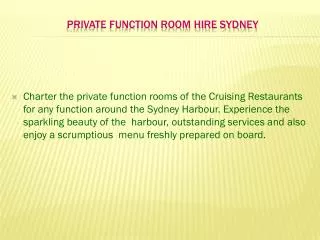 private function room hire sydney