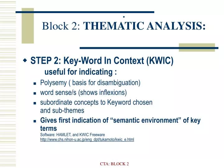 block 2 thematic analysis
