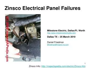 Zinsco Electrical Panel Failures