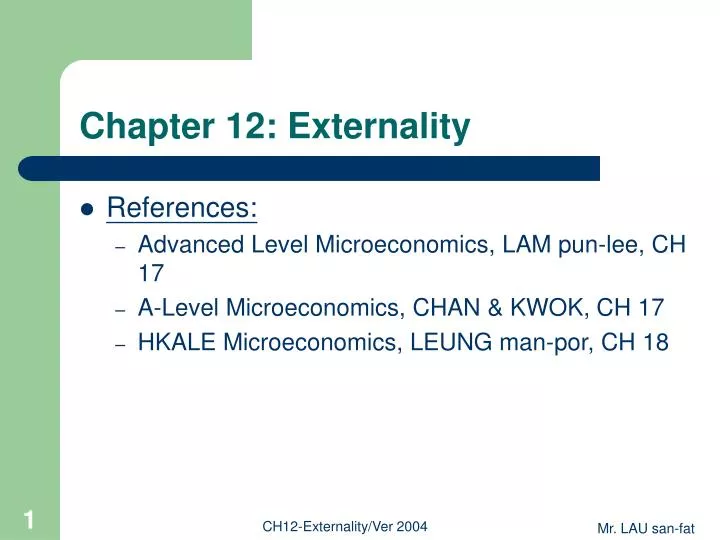 chapter 12 externality