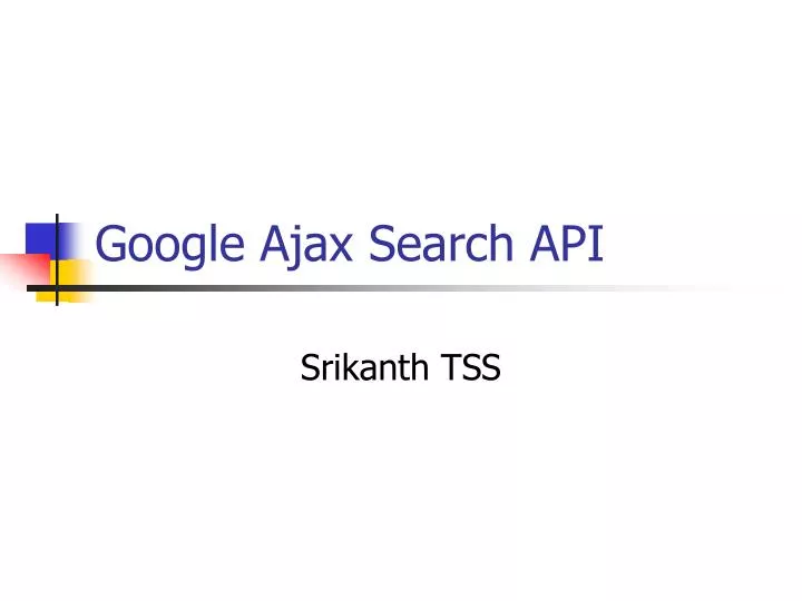 google ajax search api