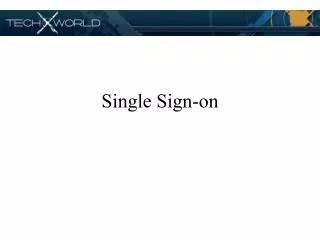 Single Sign-on