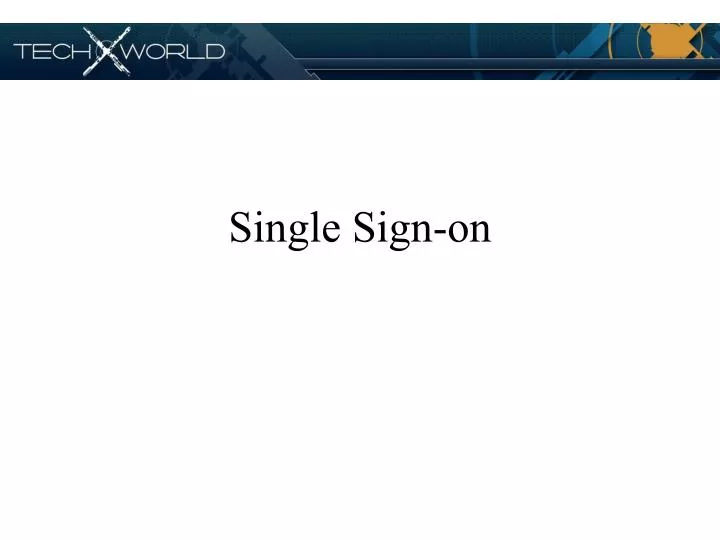 single sign on