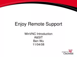 Enjoy Remote Support