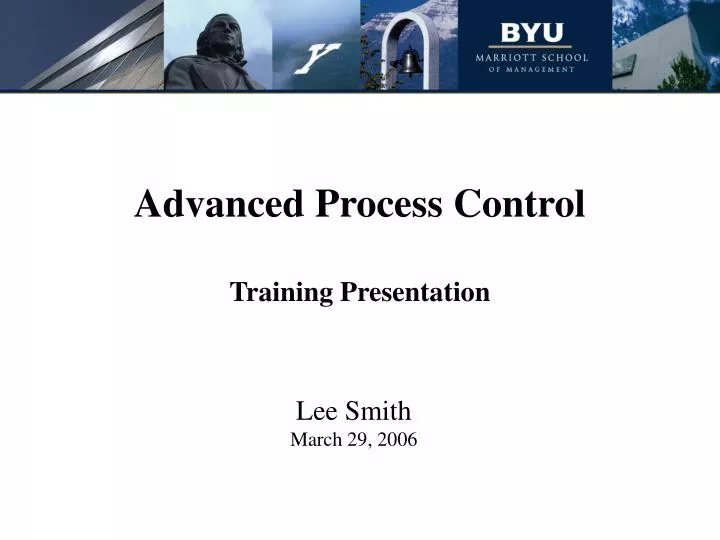 advanced process control training presentation