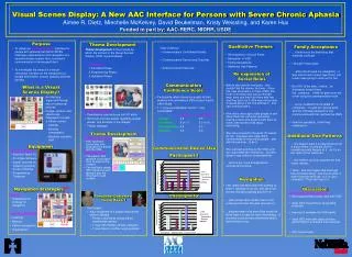 Visual Scenes Display: A New AAC Interface for Persons with Severe Chronic Aphasia