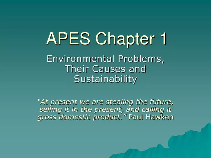 apes chapter 1