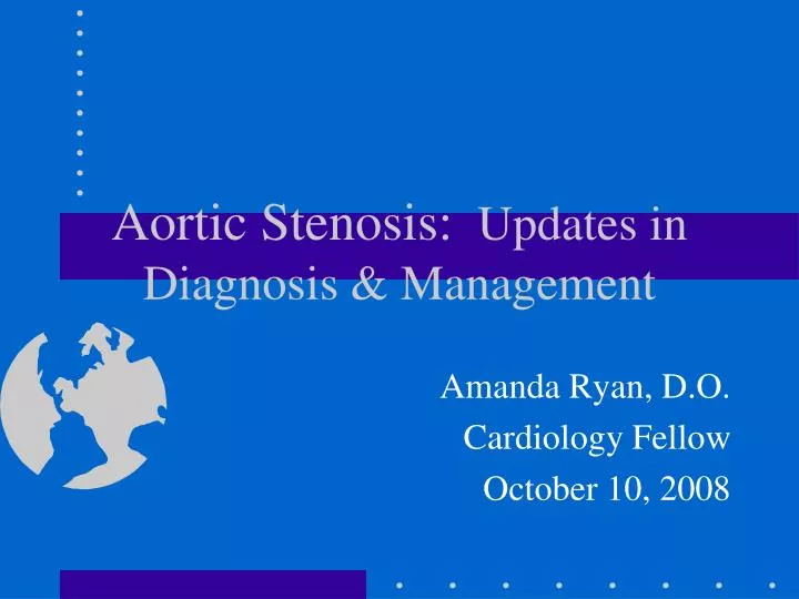 aortic stenosis updates in diagnosis management