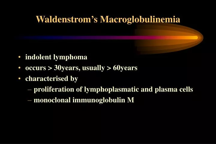 waldenstrom s macroglobulinemia