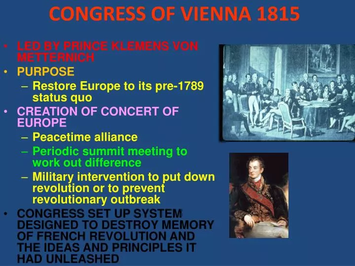 congress of vienna 1815