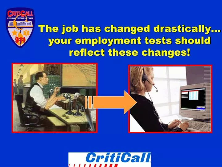the job has changed drastically your employment tests should reflect these changes