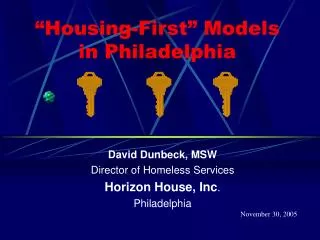 “Housing-First” Models in Philadelphia