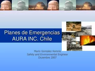 Planes de Emergencias AURA INC. Chile